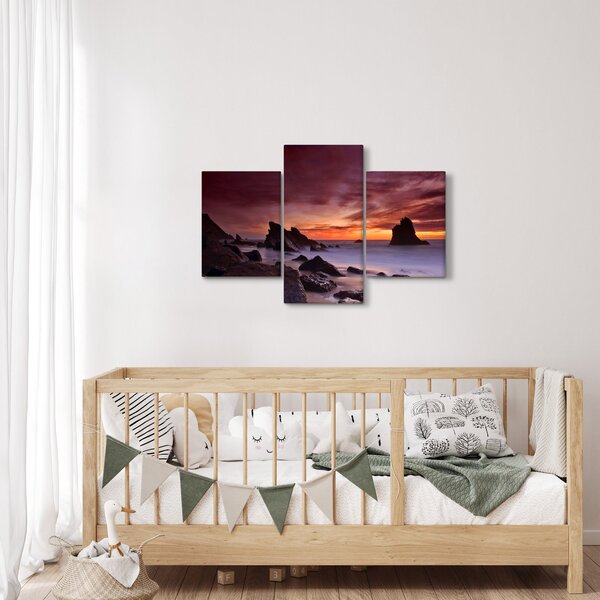 Slika zalaska sunca na obali (90x60 cm)