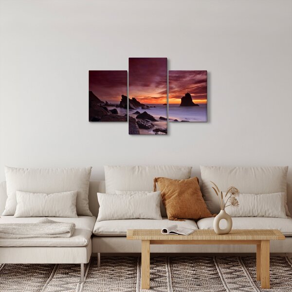 Slika zalaska sunca na obali (90x60 cm)