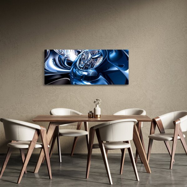 Slika apstrakcije - krugovi (120x50 cm)