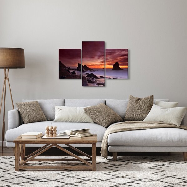 Slika zalaska sunca na obali (90x60 cm)