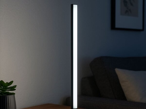 Led okomita stolna lampa 3 svjetla usb 40cm 120° crna