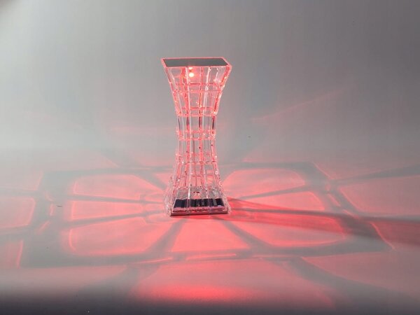 Led rgb baterija. stolna kristalna lampa usb daljinski pravokutni
