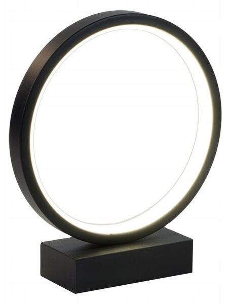 Led okrugla stolna lampa 3 boje svjetla usb 23cm crna