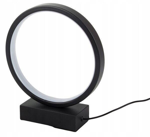 Led okrugla stolna lampa 3 boje svjetla usb 23cm crna