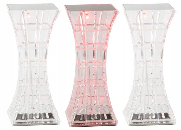 Led rgb baterija. stolna kristalna lampa usb daljinski pravokutni