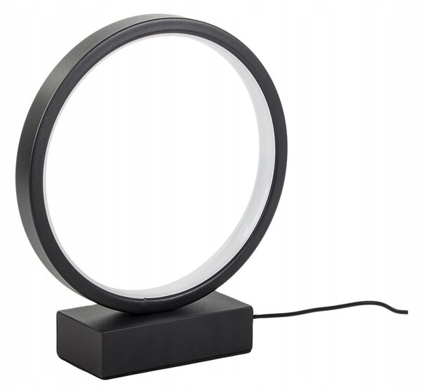 Led okrugla stolna lampa 3 boje svjetla usb 23cm crna