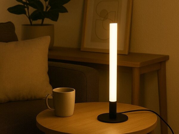 Led vertikalna stolna lampa 3 boje svjetla usb 40cm crna