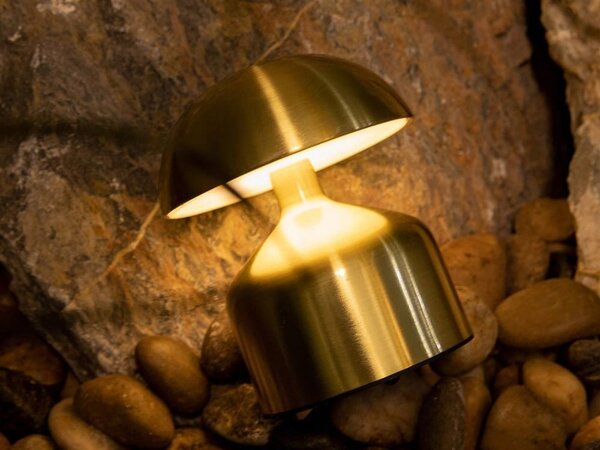 Ledena metalna baterija. dodirna stolna lampa usb spužva srebrna ili zlatna