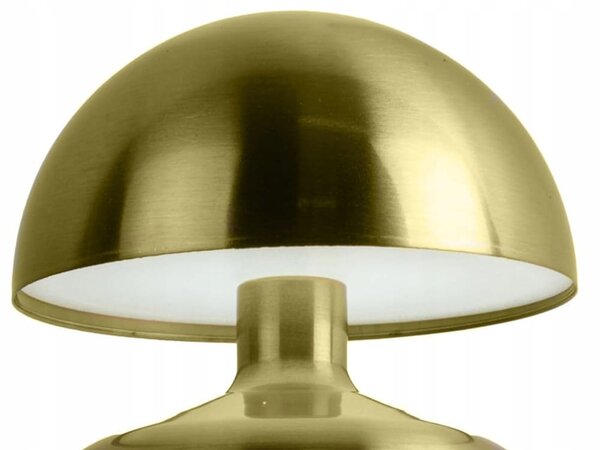 Ledena metalna baterija. dodirna stolna lampa usb spužva srebrna ili zlatna