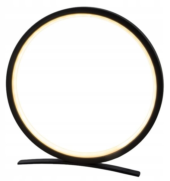 Led okrugla stolna lampa 3 boje svjetla usb 26cm crna