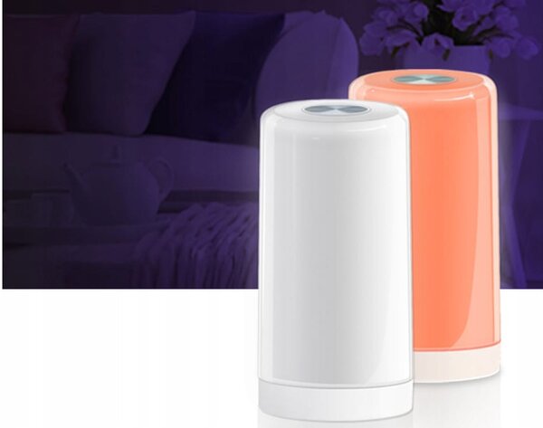 Led rgb baterija. stolno noćno svjetlo usb touch bijelo