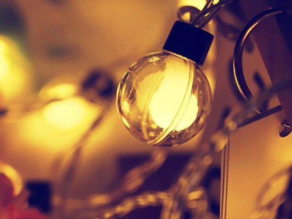 LED 20 topli bijeli vanjski solarni ukrasni vijenac 8 funkcija