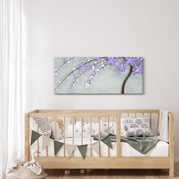 Slika - Ljubičasta kiša (120x50 cm)