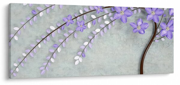 Slika - Ljubičasta kiša (120x50 cm)