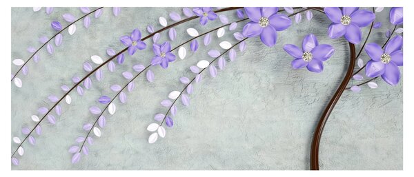 Slika - Ljubičasta kiša (120x50 cm)