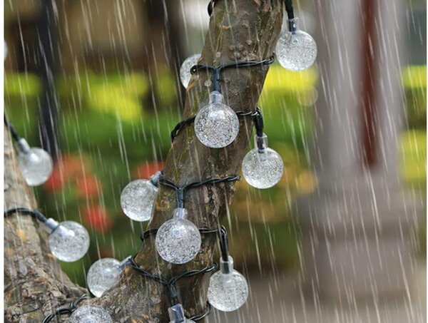 Led rgb 20 vanjski solarni ukrasni vijenac 8 funkcija