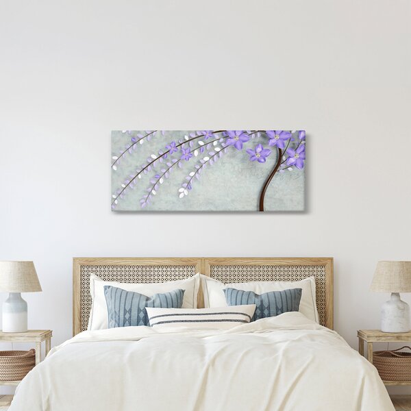 Slika - Ljubičasta kiša (120x50 cm)