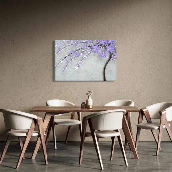 Slika - Ljubičasta kiša (90x60 cm)