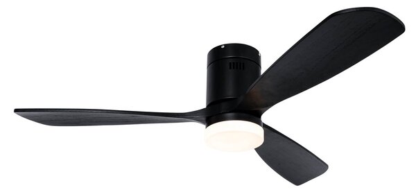 Stropni ventilator crni 132 cm uklj. LED s mogućnošću prigušivanja s daljinskim upravljačem - Sofia
