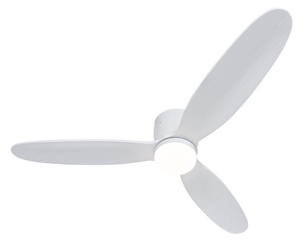 Stropni ventilator bijeli 132 cm uklj. LED s mogućnošću prigušivanja s daljinskim upravljačem - Sofio