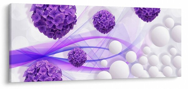Slika - Kugle, kuglice, cvijeće, ... (120x50 cm)
