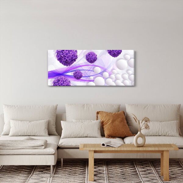 Slika - Kugle, kuglice, cvijeće, ... (120x50 cm)