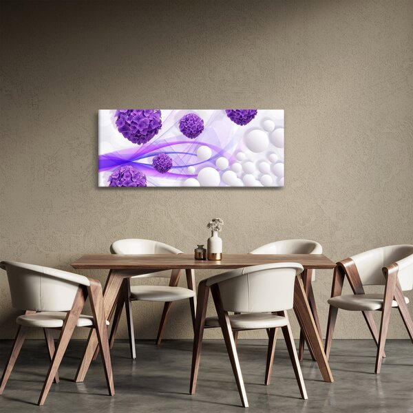 Slika - Kugle, kuglice, cvijeće, ... (120x50 cm)