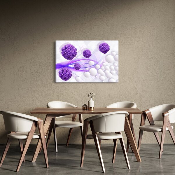 Slika - Kugle, kuglice, cvijeće, ... (90x60 cm)