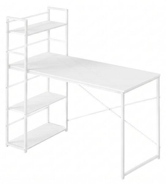 Pisaći stol MAX 4.0 s policom 120x44 cm, bijeli