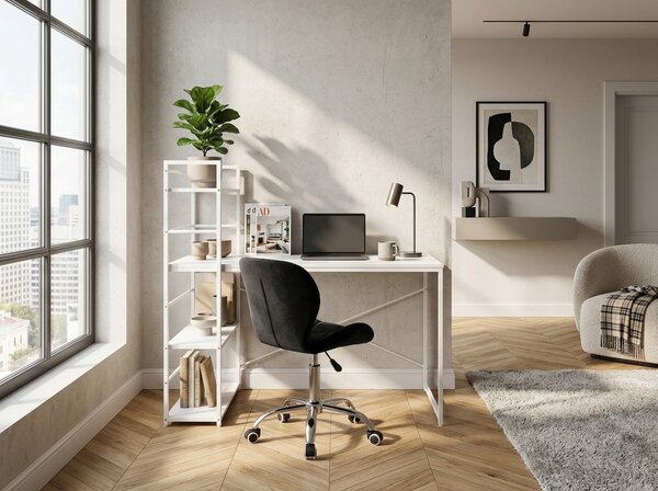 Pisaći stol MAX 4.0 s policom 120x44 cm, bijeli