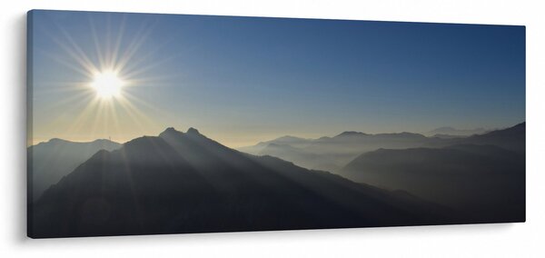 Slika - Iznad planinskih vrhova (120x50 cm)