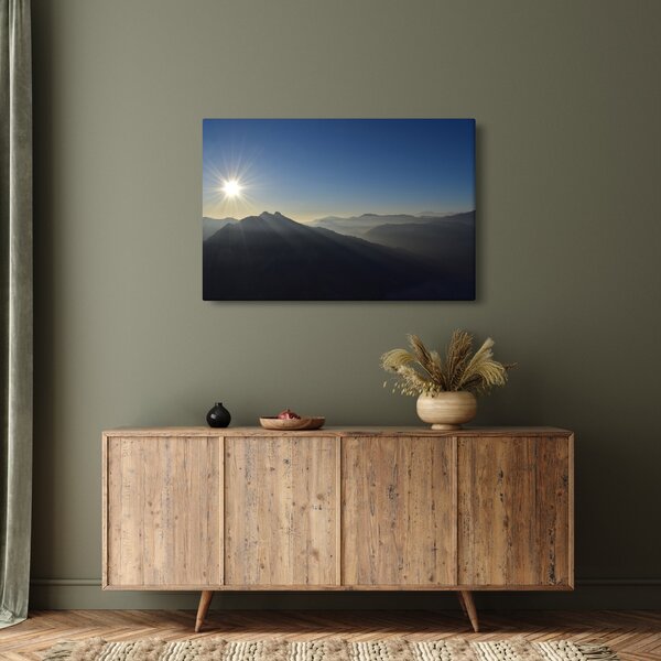 Slika - Iznad planinskih vrhova (90x60 cm)