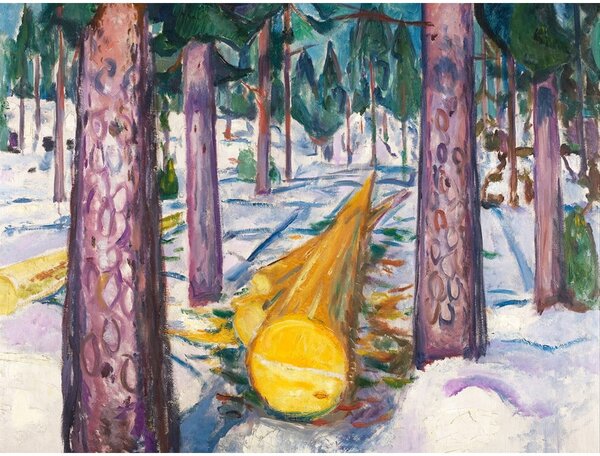 Reprodukcija slike Edward Munch - The Yellow Log, 60 x 45 cm