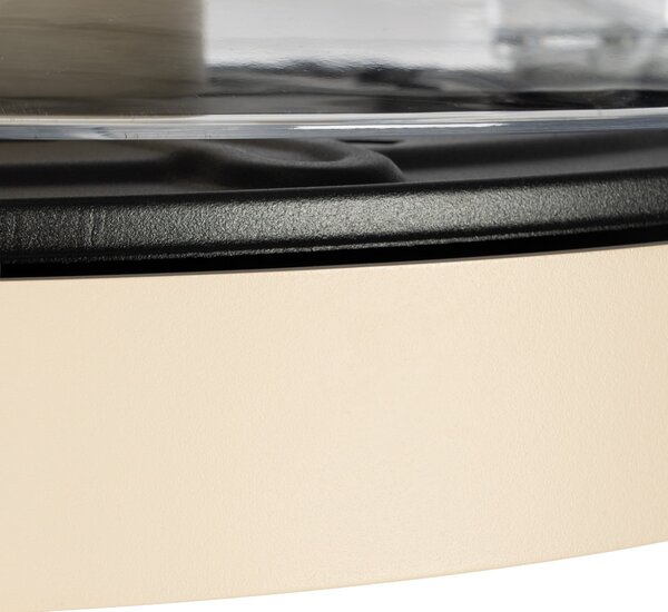 Orasu LED stropni ventilator, Ø 107 cm, bež, CCT – Lindby Lindby, Orasu, Bež, Dnevna soba, Metal, Moderan