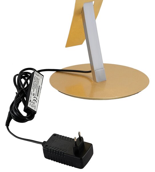 Podne Lampa Lucande, Marija, prigušiv, Zlato / mjed, Dnevna soba, Metal, Moderan