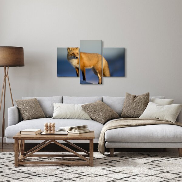 Slika - Lisica u snijegu (90x60 cm)