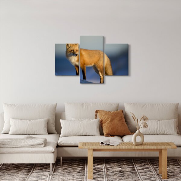 Slika - Lisica u snijegu (90x60 cm)