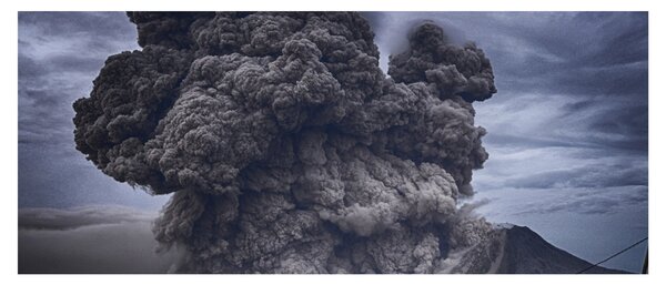 Slika - Erupcija vulkana (120x50 cm)