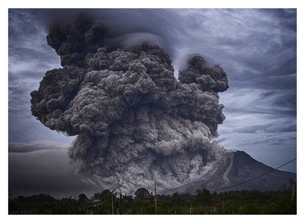 Slika - Erupcija vulkana (70x50 cm)