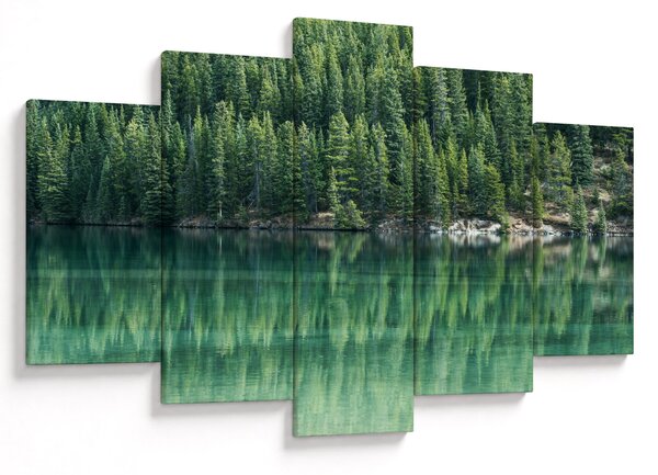 Slika - Četinari uz jezero (150x105 cm)