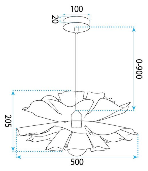 Lampa APP1953-CP WHITE