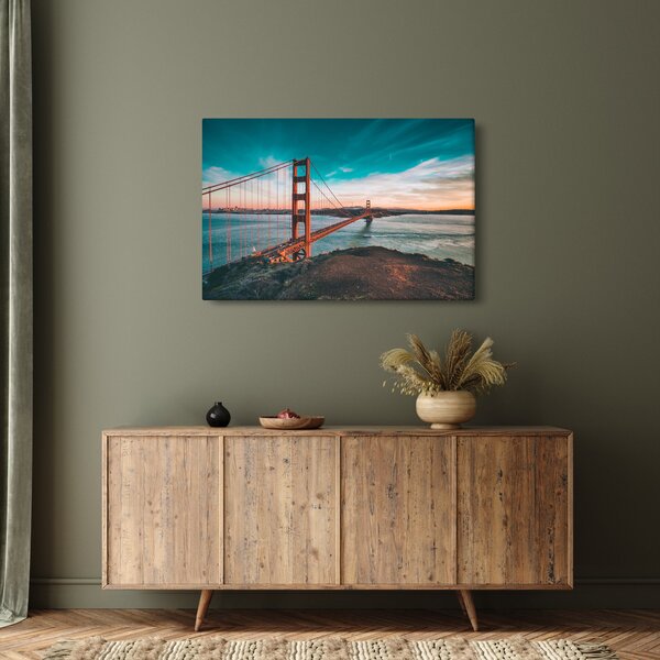Slika - Zlatna vrata, San Francisco (90x60 cm)