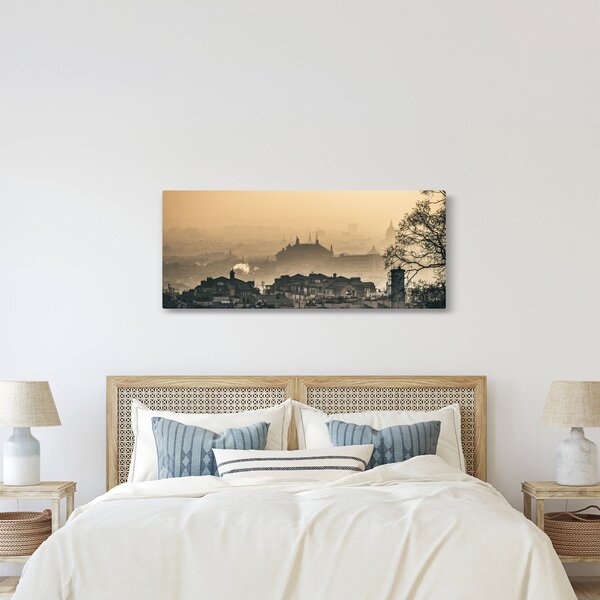 Slika - Grad pod maglom (120x50 cm)