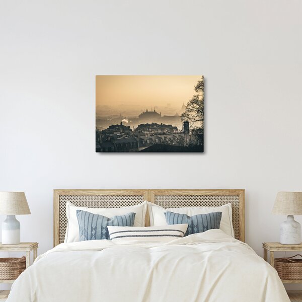 Slika - Grad pod maglom (70x50 cm)