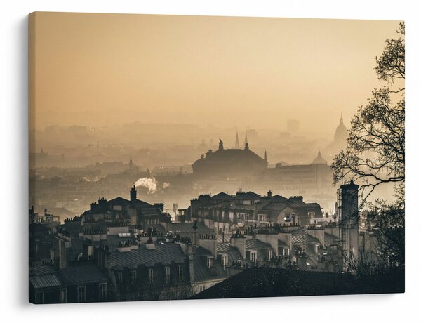 Slika - Grad pod maglom (70x50 cm)