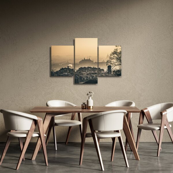 Slika - Grad pod maglom (90x60 cm)
