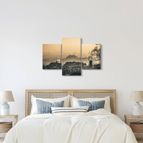 Slika - Grad pod maglom (90x60 cm)