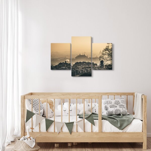 Slika - Grad pod maglom (90x60 cm)