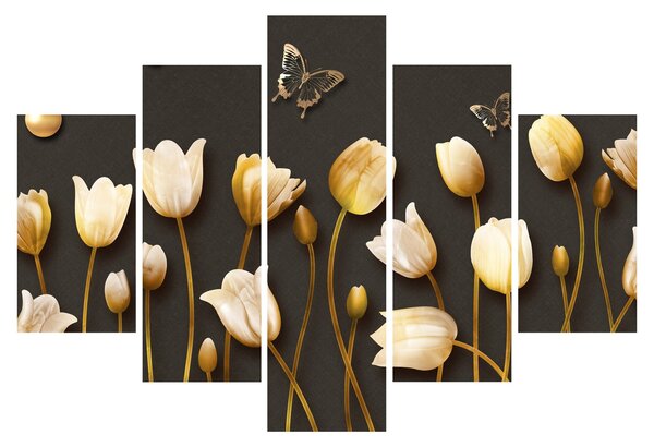 Slika - Tulipani - apstrakcija (150x105 cm)