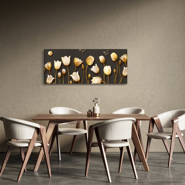 Slika - Tulipani - apstrakcija (120x50 cm)
